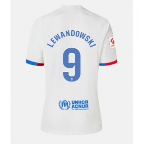 Barcelona Robert Lewandowski #9 Replica Away Stadium Shirt for Women 2023-24 Short Sleeve